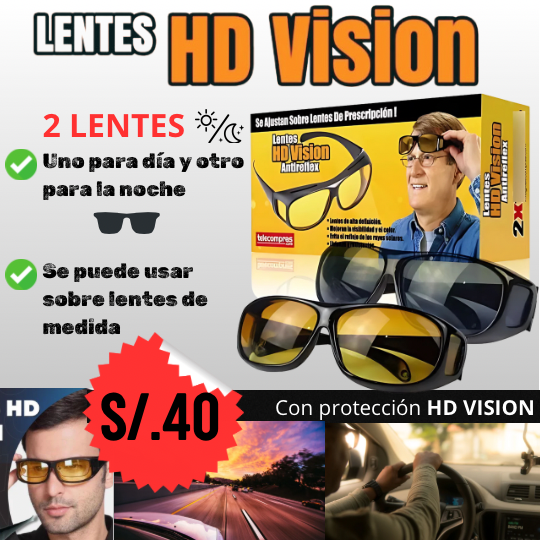 LENTES DE CONDUCCIÓN EN HD 2x1